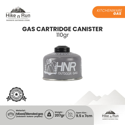 HnR Outdoor Gas Cartridge Canister Tabung Ultralight Hiking TERISI (110gram)