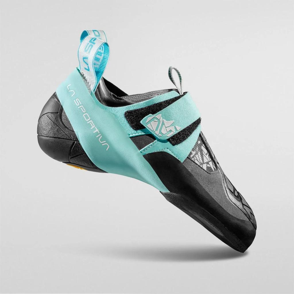 La Sportiva Skwama Vegan Woman's (Carbon/Turquoise)  - Sepatu Panjat Wanita /Climbing Shoes/Animal-Free Material