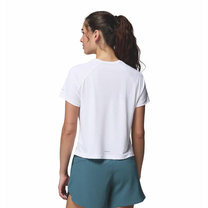Kaos Outdoor Wanita Columbia Stealth Spring SS Tee White Original - Kaos Lari & Casual