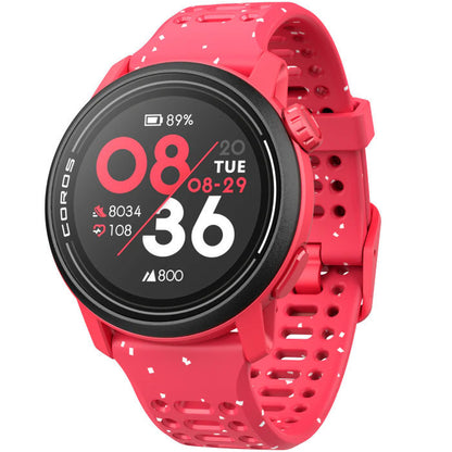 Coros Pace 3 GPS - Red Silicone Band / Running Sport Watch / Jam Tangan Smartwatch Outdoor
