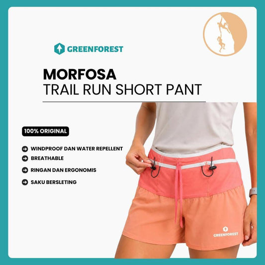 Celana Trail Running Greenforest Morfosa - Celana Lari, Jogging & Outdoor Original