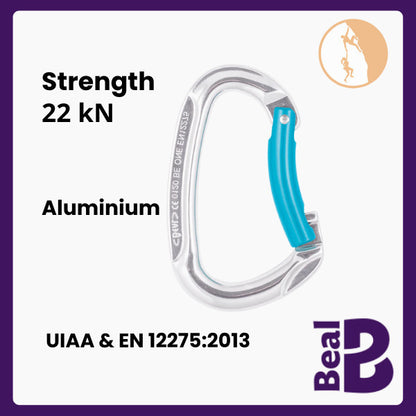 Carabiner Beal BE ONE –  Karabiner Climbing Ringan Aluminium