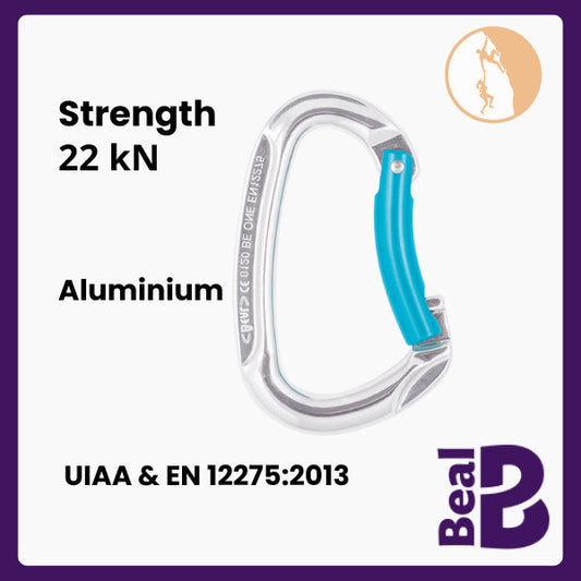 Carabiner Beal BE ONE –  Karabiner Climbing Ringan Aluminium