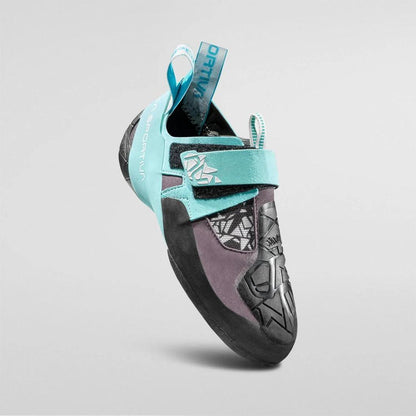 La Sportiva Skwama Vegan Woman's (Carbon/Turquoise)  - Sepatu Panjat Wanita /Climbing Shoes/Animal-Free Material