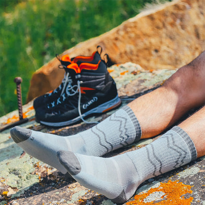 NAGIEAN Merino Socks Crew (Grey) – Kaos Kaki Outdoor Hiking Premium