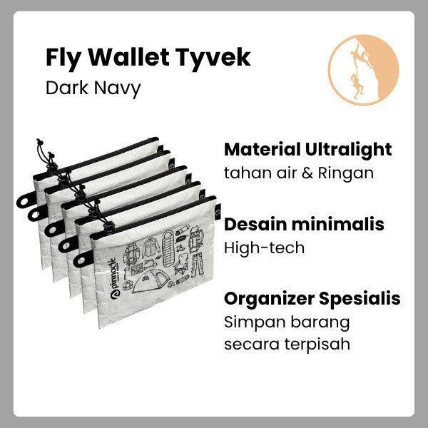 Pinnacle Pro Official Fly Wallet Tyvek - Zip