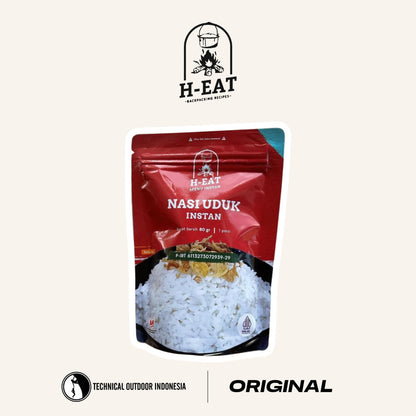 H-EAT Nasi Uduk (80gr) Instant - Makanan Instan Ransum Cepat Saji