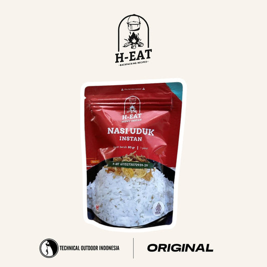 H-EAT Nasi Uduk (80gr) Instant - Makanan Instan Ransum Cepat Saji