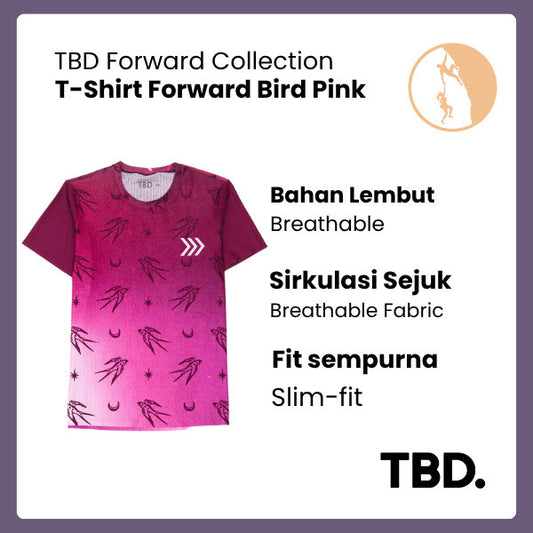 TBD Tshirt Forward Pink Bird