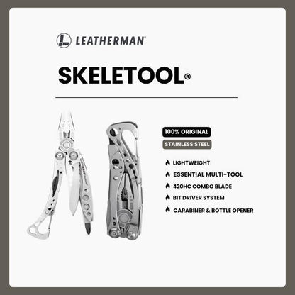 Leatherman SKELETOOL - EDC/Perkakas Multifungsi Stainless Steel