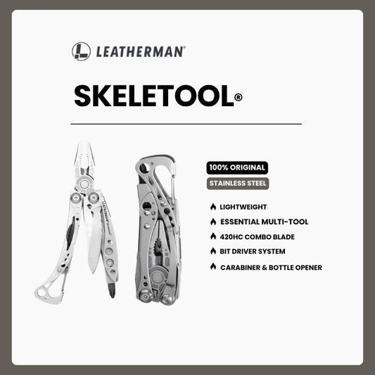 Leatherman SKELETOOL - EDC/Perkakas Multifungsi Stainless Steel