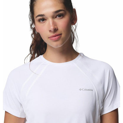 Kaos Outdoor Wanita Columbia Stealth Spring SS Tee White Original - Kaos Lari & Casual