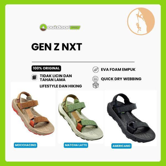 Sandal Gunung Outdoor Pro Gen Z NXT - Sandal Pria Original / Sandal Adventure & Outdoor Anti Slip