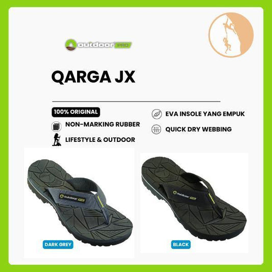 Sandal Jepit Gunung Pria Outdoor Pro QARGA JX Original - Sandal Hiking & Traveling