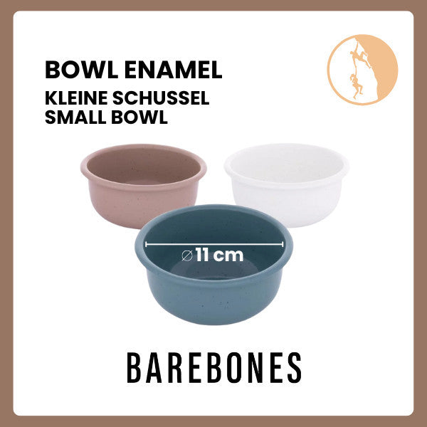 Mangkuk Enamel Barebones -  Rolled Enamelware Side Bowl