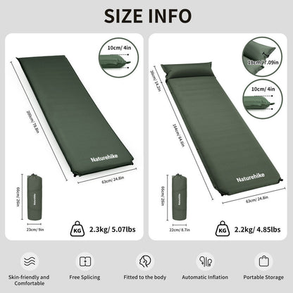 Matras Angin Camping - Naturehike D04 Thickened Self-inflating Cushion