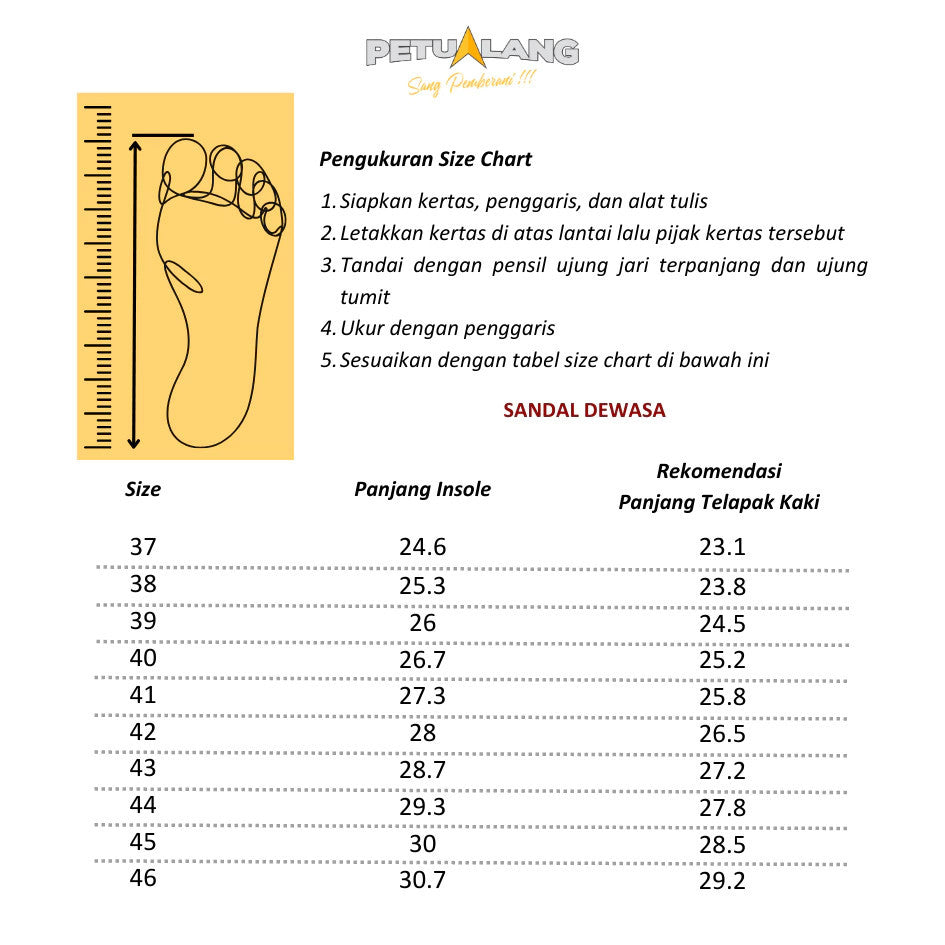 Sandal Jepit Gunung/Hiking Slide Unisex - Petualang Towuti Clip