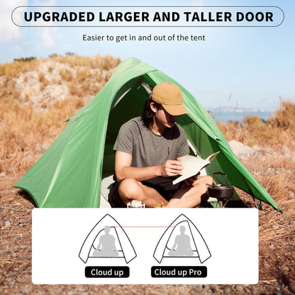 Tenda Camping/Ultralight Backpacking Tent - Naturehike Cloud Up™ Base / Kapasitas 2 Orang / 210T  Polyester