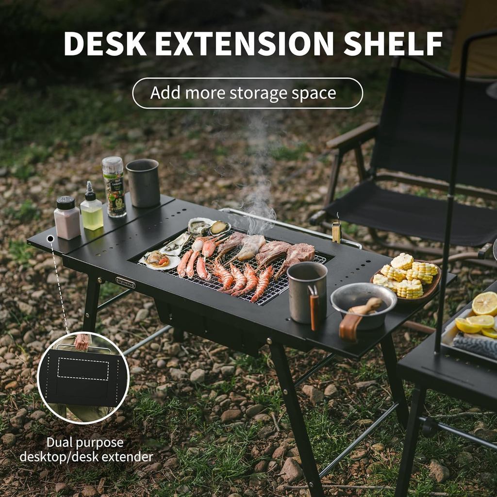 Meja Grill Portable Camping - Naturehike IGT BBQ Table with Charcoal Grill / CNK2350CF018