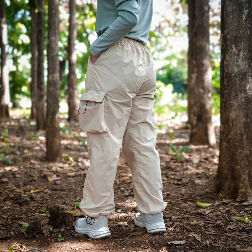 Celana Cargo Highwaist Oversize Unisex - Greenforest Saga