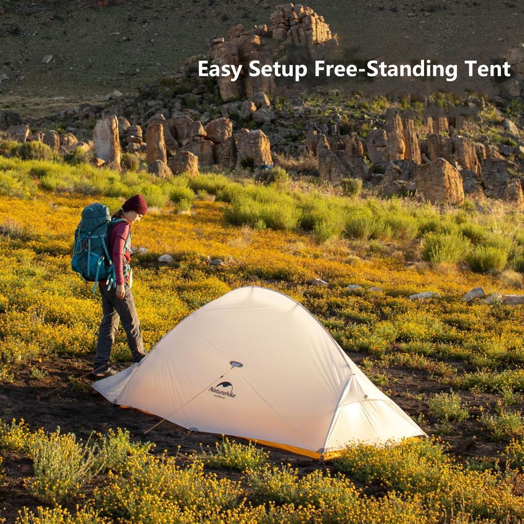 Tenda Camping/Ultralight Backpacking Tent - Naturehike Cloud Up™ 10D Nylon