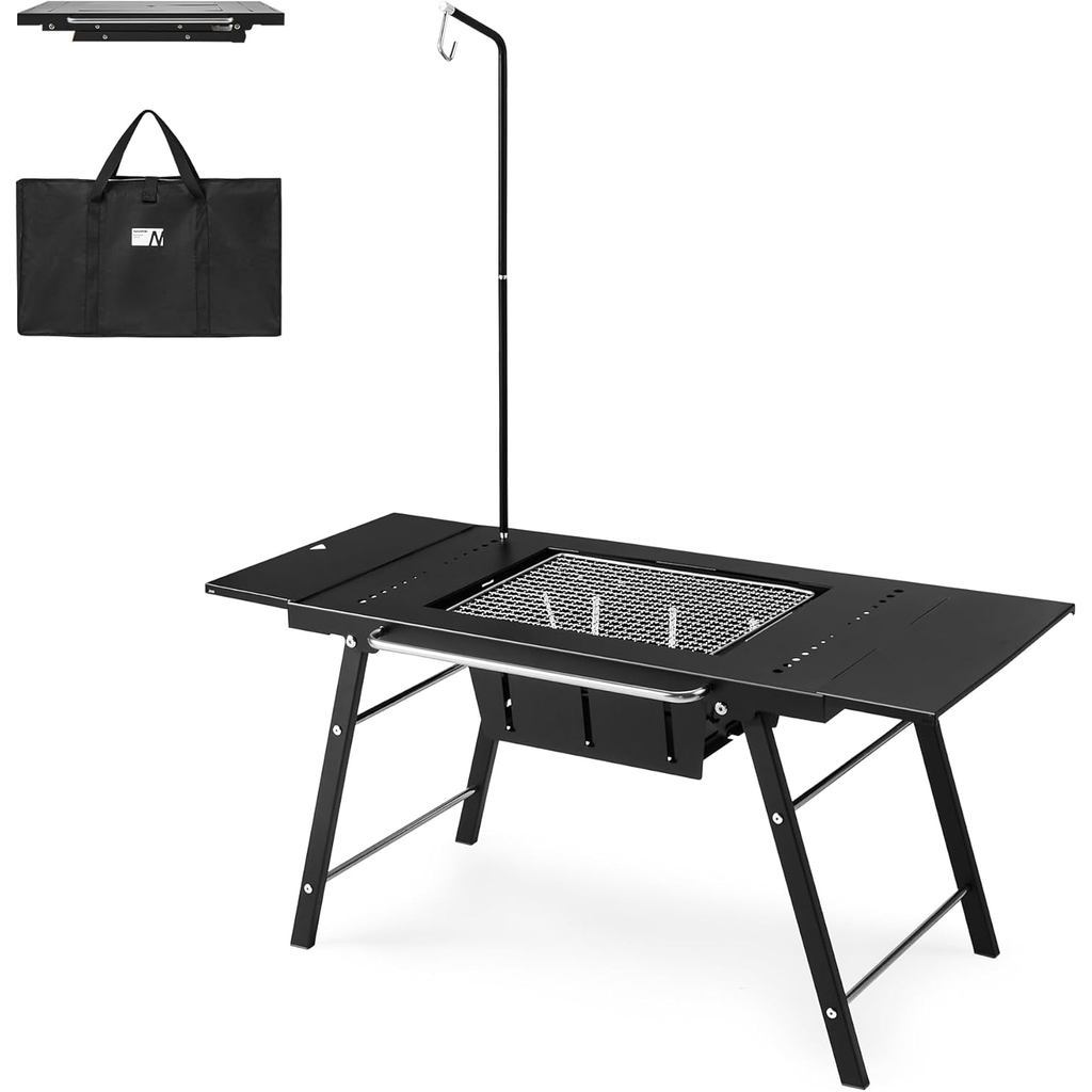 Meja Grill Portable Camping - Naturehike IGT BBQ Table with Charcoal Grill / CNK2350CF018