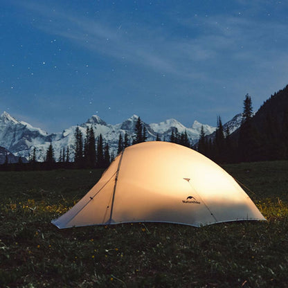 Tenda Camping/Ultralight Backpacking Tent - Naturehike Cloud Up™ UL / Kapasitas 2 Orang / 15D Nylon (Moon Rock Grey)
