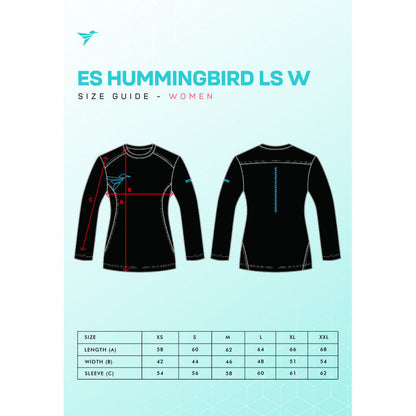 Kaos Wanita  Jersey Dryfit Baju Olahraga - Trijee ES HummingBird Long Sleeve Women - Pink
