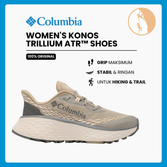 Sepatu Lari Wanita Trail Running - Columbia Women's Konos Trillium ATR™ Shoes (Canvas Tan /White Peach)