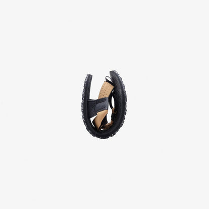 Pyopp Fledge Jelajah Road Barefoot Flip Flops - Tincel Brown On Black