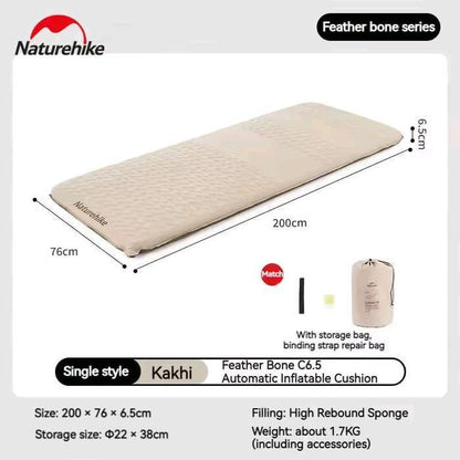 Matras Angin Camping - Naturehike Yugu Comfort Automatic Inflatable Cushion With Inner Inflatable Pump