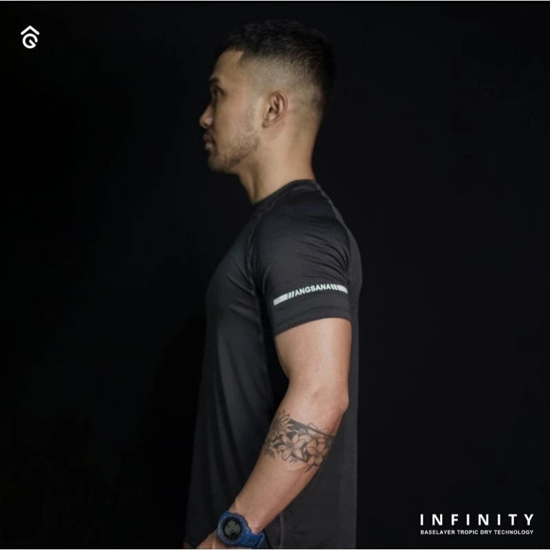 Base Layer Baju Olahraga - Angsana Infinity Short Sleeve