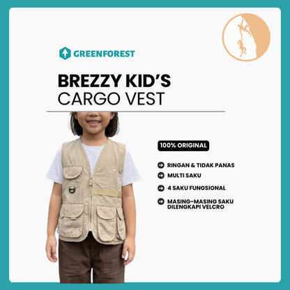 Rompi Anak-anak / Vest Cargo Unisex - Greenforest Brezzy
