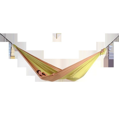 Ticket To The Moon Honeymoon Hammock Green Apple/Ice Brown Kasur Tidur Camping Outdoor Ayunan Super Luas Nyaman 500 x 300 cm Beban 300 kg