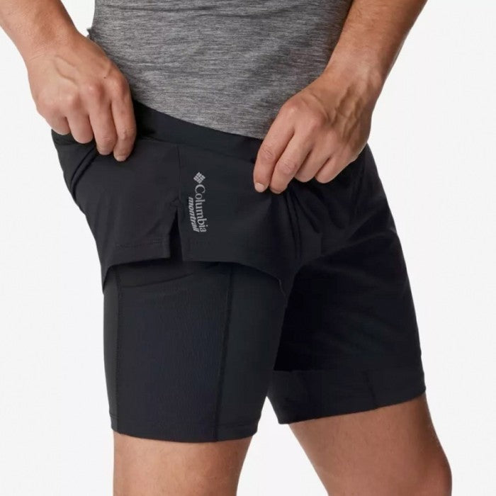 Columbia Men's Endless Trail 2In1 Short - Celana Pendek Lari /Trail Running Pria/Technical Outdoor