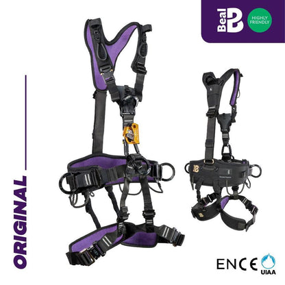 Harness Full Body - Beal SOLACE HOLD UP  (Purple) – Rope Access & Rescue Certified EN 361 / EN 358 / EN 813.