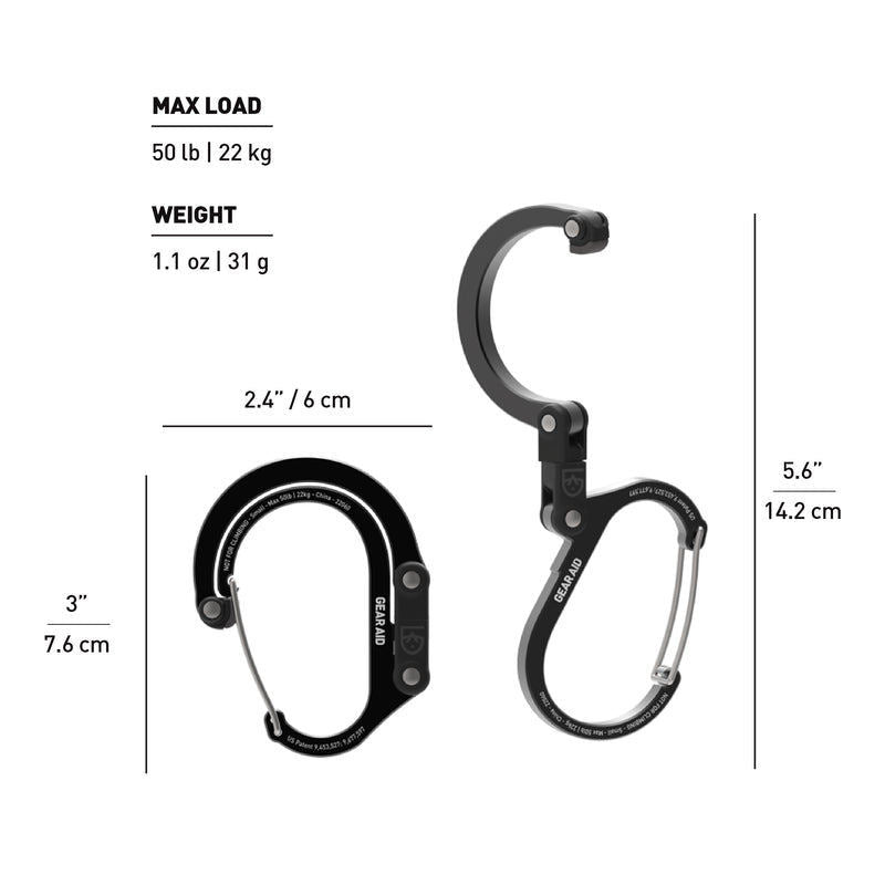 Karabiner Multifungsi - Gear Aid Heroclip (Small / 31gr)