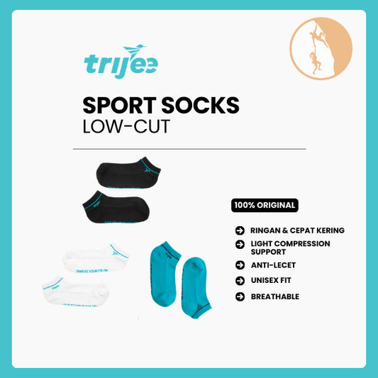 Kaos Kaki Olahraga - Trijee Sport Socks Low-Cut