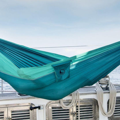 Ticket To The Moon Hammock King Size Emerald Green - Parasut Camping Outdoor Ayunan Nyaman 320x230 cm OEKO-TEX Certified