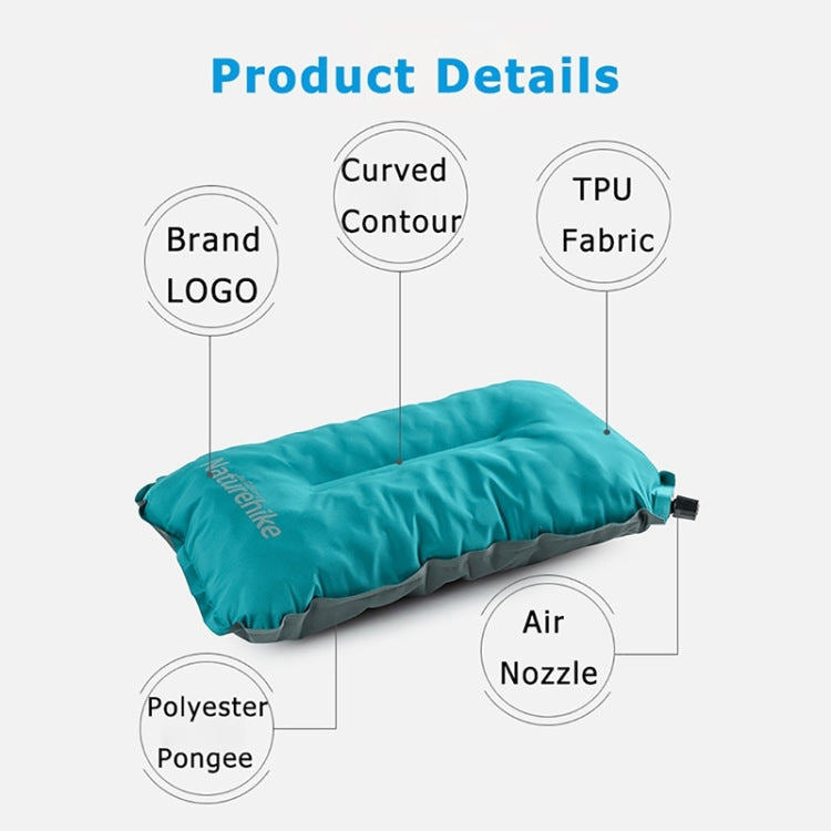 Bantal Traveling/Portable - Naturehike Sponge Automatic Inflating Pillow