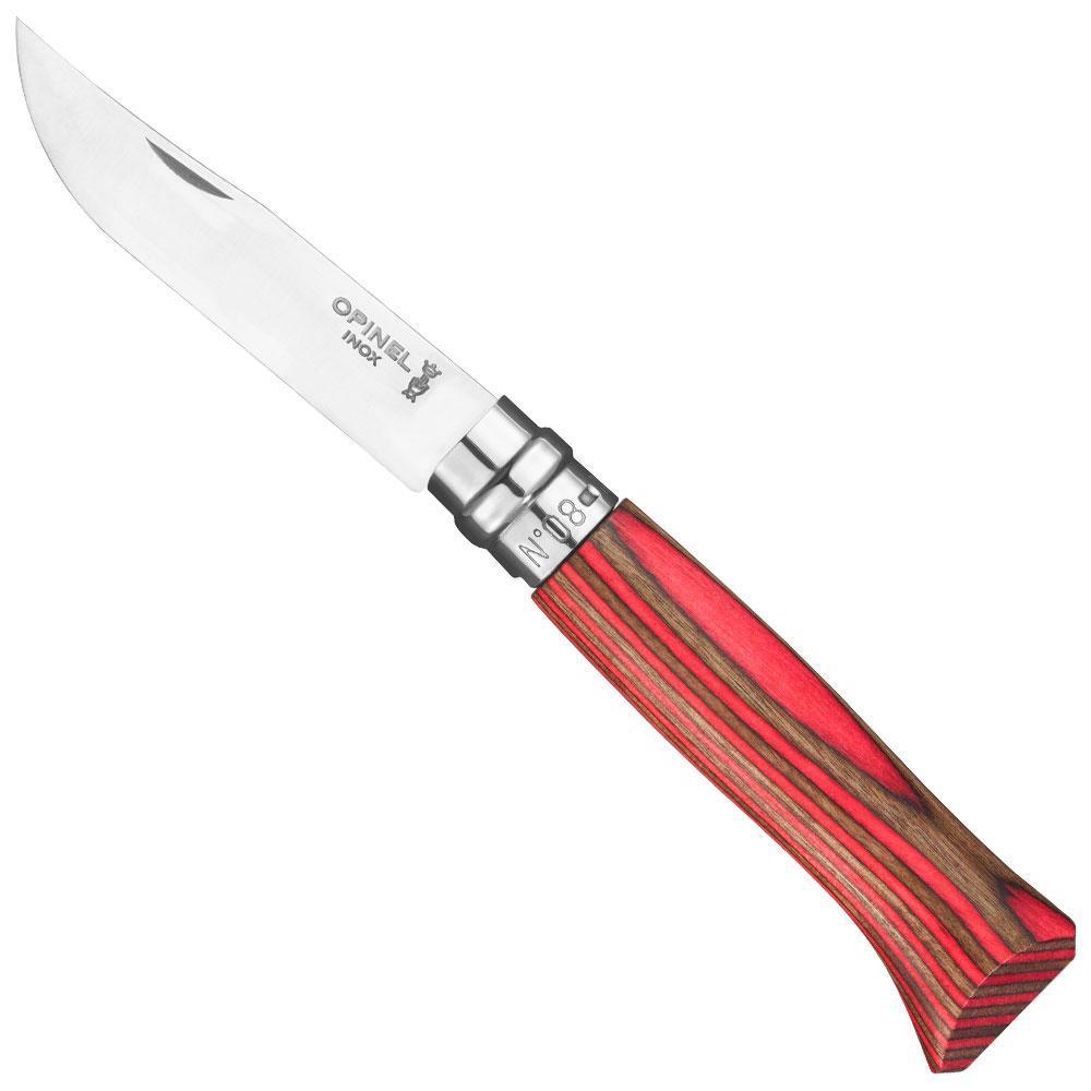 Opinel No. 08 Red Laminated Birch