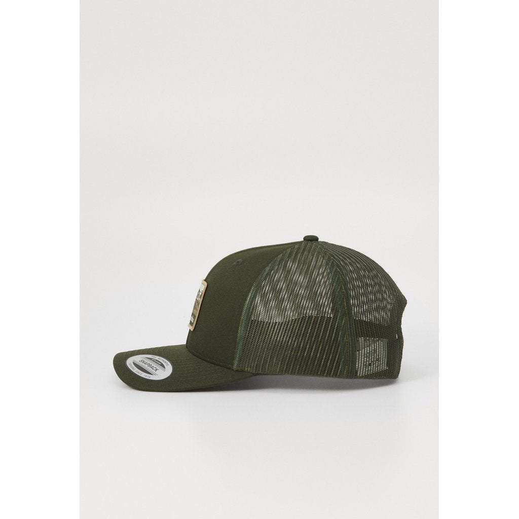 Topi Outdoor Unisex - Columbia Mesh Snap Back Cap High & Adjustable  (Greenscape/Sisters)