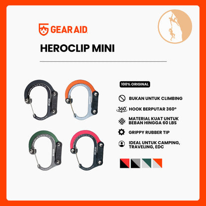 Karabiner Multifungsi - Gear Aid Heroclip (Mini / 20gr)