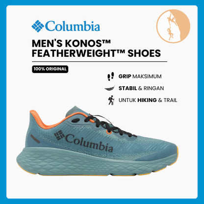 Sepatu Lari Pria/Trail Running - Columbia Men's Konos™ Featherweight™ Running Shoes (Metal/Tangy Orange)