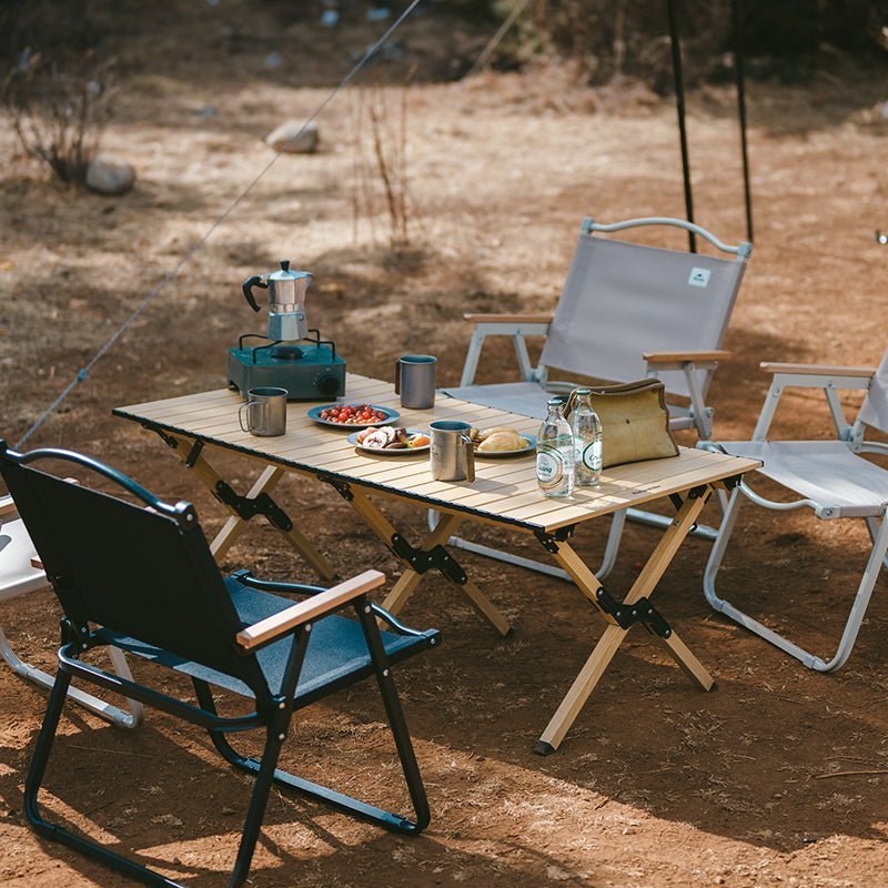 Meja Lipat Portable Camping - Star Jane L01 Egg Roll Table / Wood