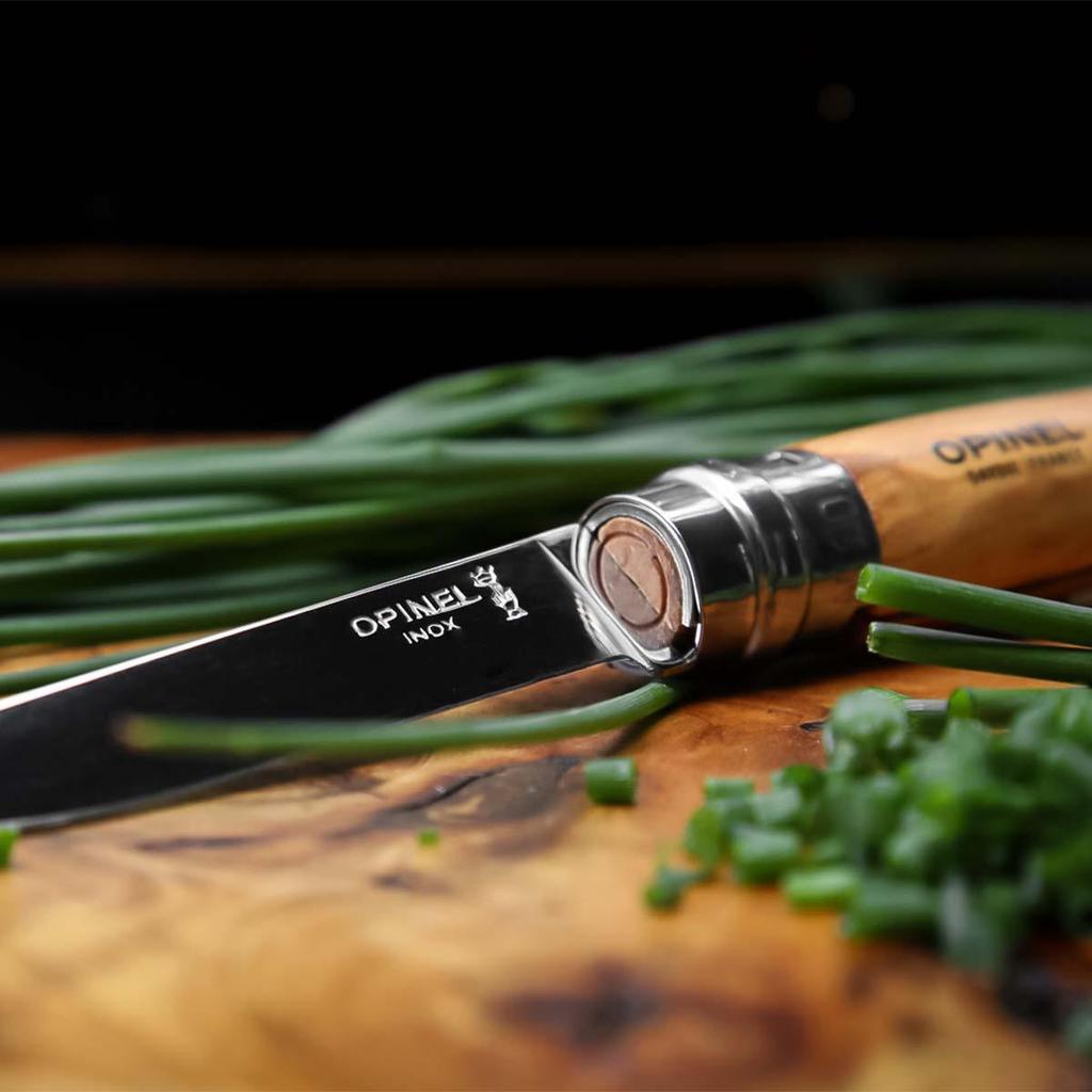 Opinel No.12 Slim Line Olive Tree - Pisau Lipat Outdoor