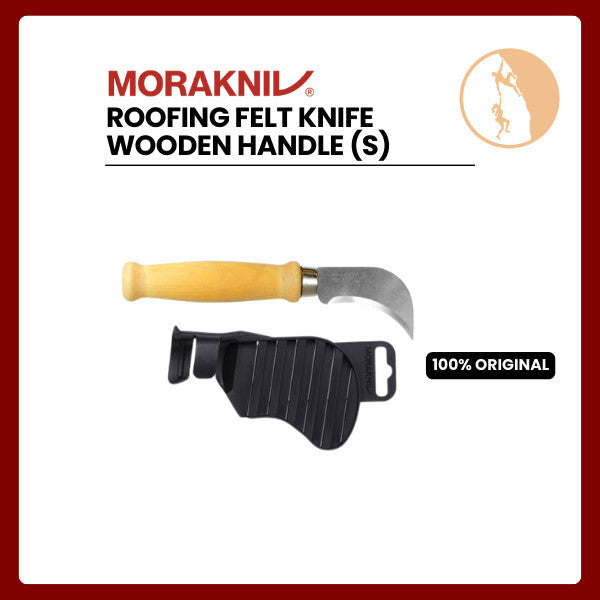 Pisau Morakniv Roofing Felt Knife Wooden Handle (S) - Stainless Steel