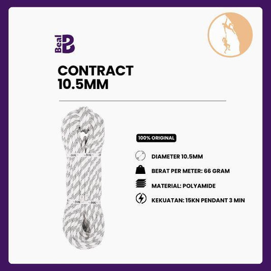 Tali Karmantel Beal Original CONTRACT 10.5mm - Tali Semi Statis / CE EN 1891 Type A