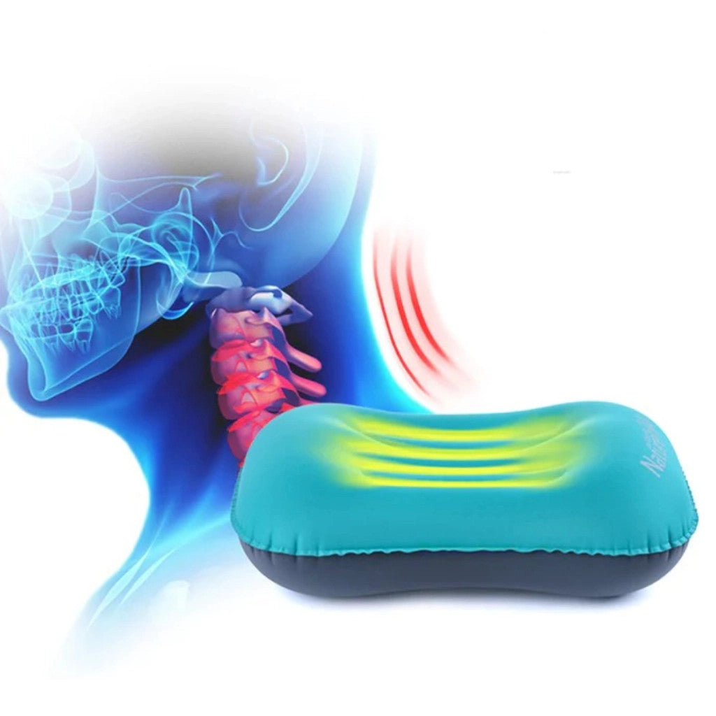Bantal Angin/Travel/Portable - Naturehike Lightweight TPU Aeros Inflatable Pillow with New Nozzle