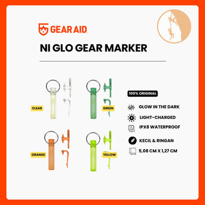 Gantungan Kunci Glow in The Dark Waterproof - Gear Aid Ni Glo Gear Marker